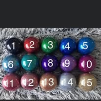 Glitter bauble with vinyl name