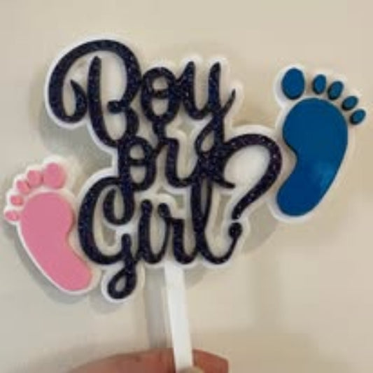 Baby shower cake topper