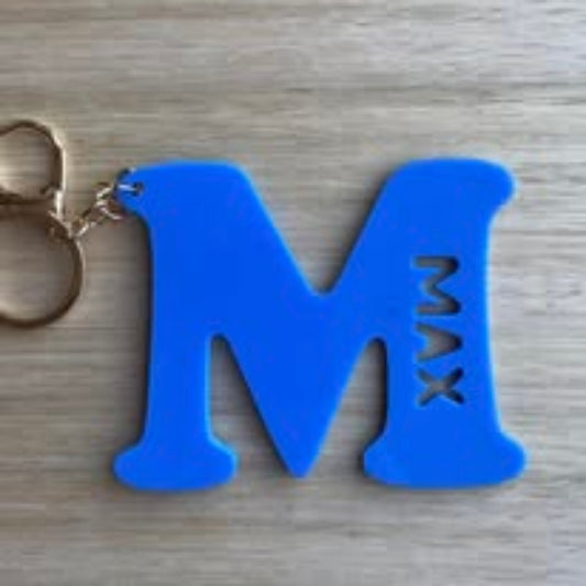 Acrylic initial keyring