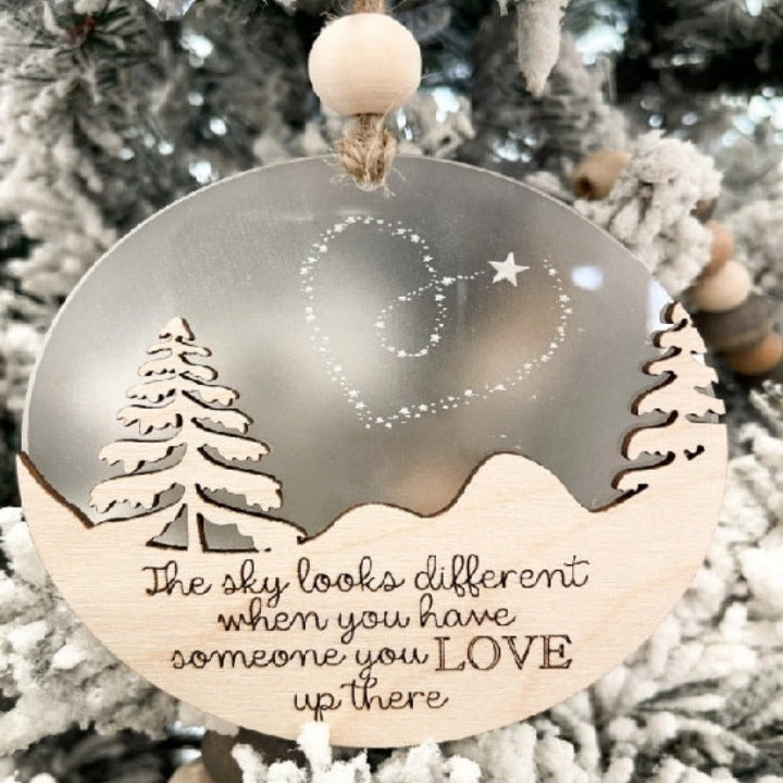 Memorial ornament - The sky looks different