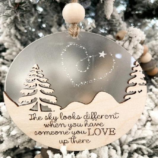 Memorial ornament - The sky looks different