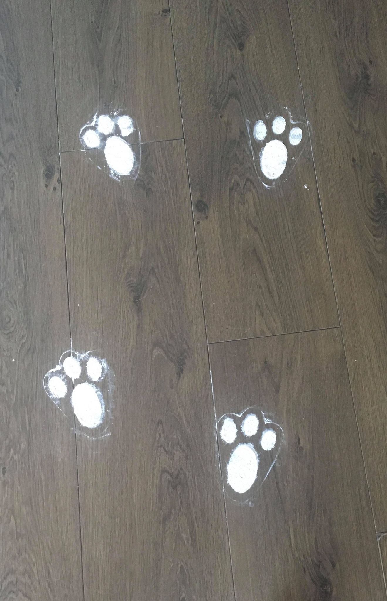 Bunny feet stencil - set of 2