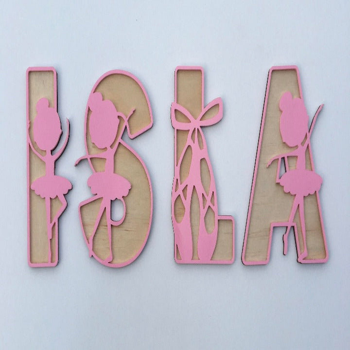 Ballerina themed letters