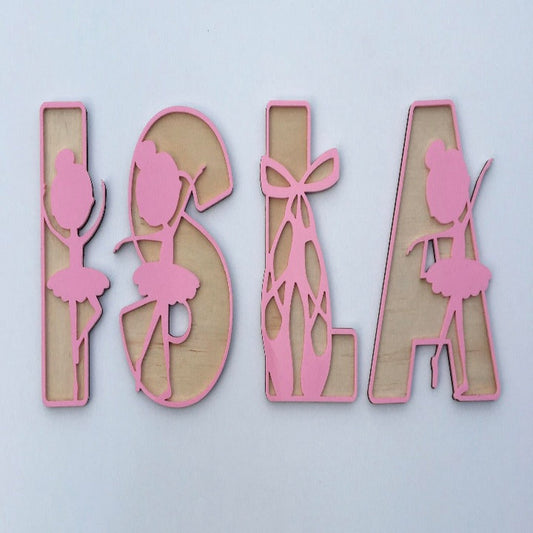 Ballerina themed letters
