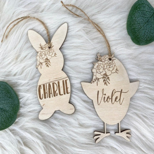 Easter Bunny/Chick tag