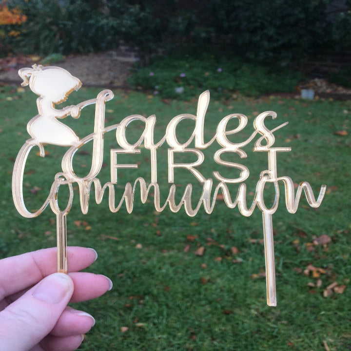 Communion/Christening cake topper