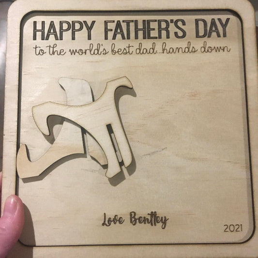 Fathers Day frame with easel