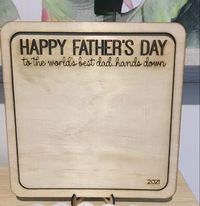 Fathers Day frame with easel