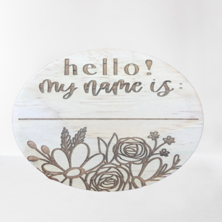 Floral birth announcement