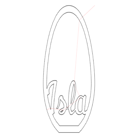 Egg shaped Easter treat box with name