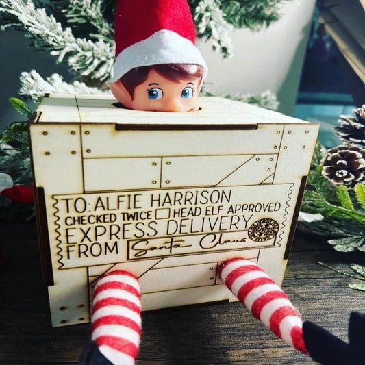 Elf delivery crate