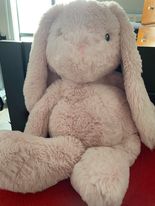 Embroidered plush bunny