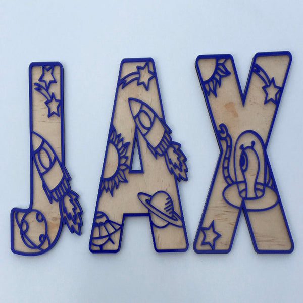 Space themed letters – Zack and Co Designs